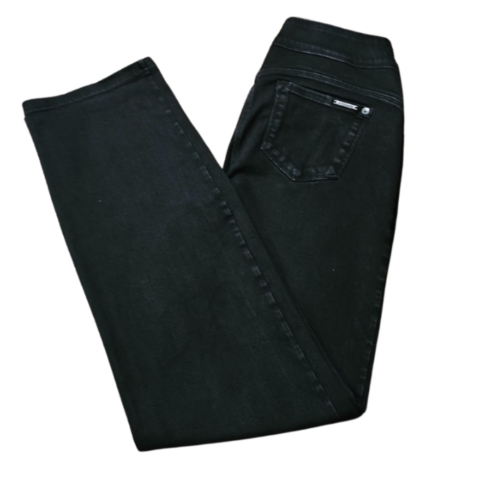 Nygard Luxe Denim Slims Black Bootcut Stretch Jeans Size M 10-12